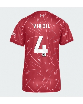 Liverpool Virgil van Dijk #4 Maglia Gara Casa Repliche 2026-27 Donna Maniche Corte Liverpool Virgil van Dijk #4 Maglia Gara Casa Repliche 2026-27 Donna Maniche Corte